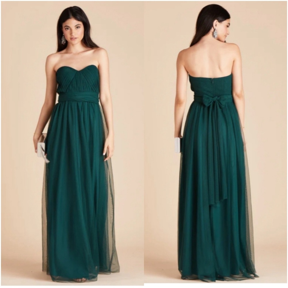 Birdy Grey Grace Dress in Emerald Size Medium No Slit Bridesmaid/Prom Dress‎